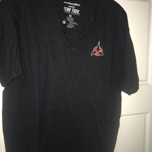 Star Trek Klingon Embroidered collared Men’s shirt